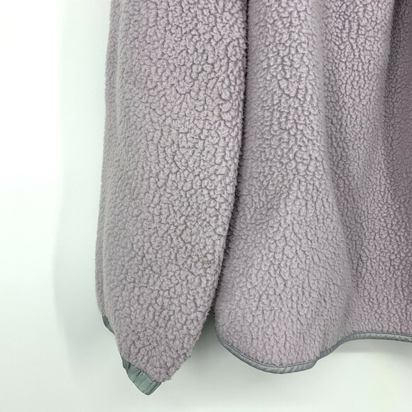 Madewell Jacket Popover Polartec Fleece Purple Long Sleeve Pocket - Picture 11 of 12